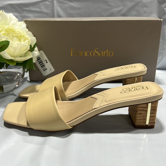 NIB - Franco Sarto Women’s Cruella Slide Sandal, Beige - Size 9 - Picture 5 of 11
